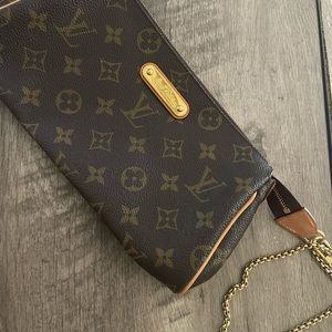 Authentic Louis Vuitton monogrammed Eva clutch